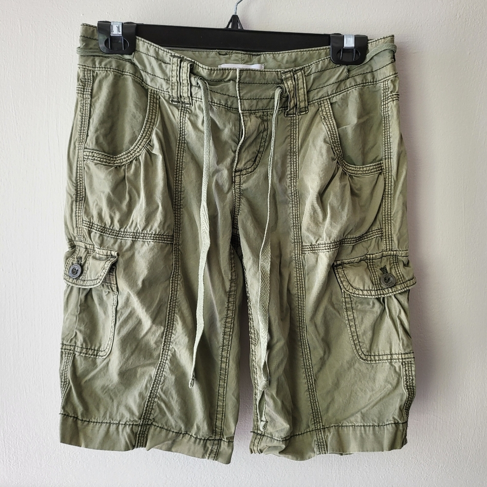 Express Sage Green Cargo Shorts